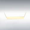 9ct Gold Horizontal Rectangular Cuboid Bar Slider Pendant Necklace Thumbnail