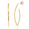 9ct Gold Open Marquise Drop Earrings Thumbnail