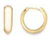 9ct Gold Polished Rounded Huggie Hoop Earrings Thumbnail