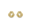 9ct Gold Polished Twin Tube Knot Stud Earrings Thumbnail