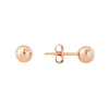 9ct Rose Gold Classic Ball Stud Earrings (5mm) Thumbnail