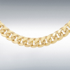 9ct Yellow Gold Cuban Link Chain 18" Necklace Thumbnail