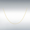9ct Yellow Gold Diamond Cut Belcher Chain Link 18" Necklace Thumbnail
