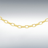 9ct Yellow Gold Diamond Cut Belcher Chain Link 20" Necklace Thumbnail
