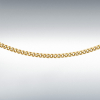 9ct Yellow Gold Diamond Cut Curb Chain Link 16" Necklace Thumbnail