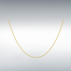 9ct Yellow Gold Diamond Cut Curb Chain Link 18" Necklace Thumbnail