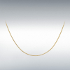 9ct Yellow Gold Diamond Cut Curb Chain Link 18" Necklace Thumbnail