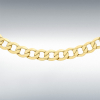 9ct Yellow Gold Diamond Cut Curb Chain Link 20" Necklace Thumbnail