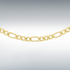 9ct Yellow Gold Figaro Chain Link 18" Necklace Thumbnail