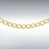 9ct Yellow Gold Flat Curb Chain Link 18" Necklace Thumbnail