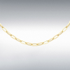 9ct Yellow Gold Paper Chain Link 18" Necklace Thumbnail