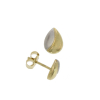 9ct Yellow & White Gold Pear-Shaped Stud Earrings Thumbnail