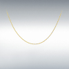 9ct Yellow & White Gold Two Tone Hollow Rope Chain Link 18" Necklace Thumbnail