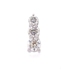 Platinum Claw Set Diamond Trilogy Pendant Necklace Thumbnail