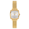 Tissot Lovely Square Silver Dial PVD Gold Plated Womens Quartz Watch T0581093303100 Thumbnail