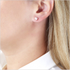 YOKO London 18ct White Gold 7mm Pink Cultured Freshwater Pearl Stud Earrings Thumbnail
