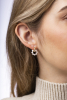 YOKO London Eclipse 18ct Gold, Pearl & Diamond Set Circle Stud Earrings Thumbnail