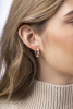 YOKO London Eclipse 18ct Gold, Pearl & Diamond Set Hoop Earrings Thumbnail