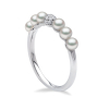 YOKO London Eclipse 18ct White Gold, Pearl & Diamond Set Ring Thumbnail