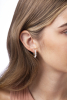YOKO London Eclipse 18ct White Gold, Pearl & Diamond Set Hoop Earrings Thumbnail