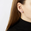 YOKO London Sleek 18ct White Gold, Pearl & Diamond Set Stud Earrings Thumbnail