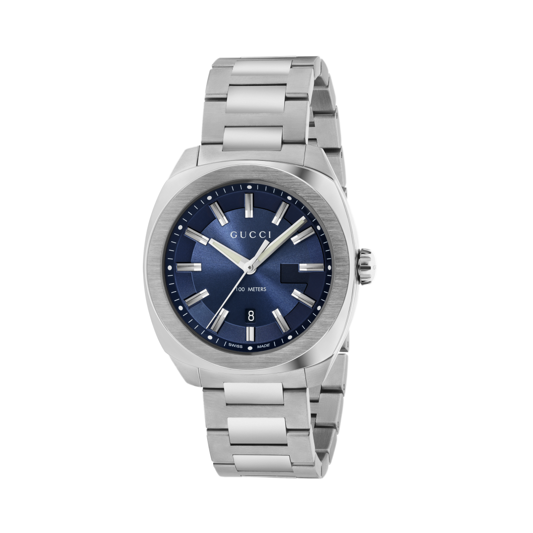 Stainless steel mens gucci watch sales