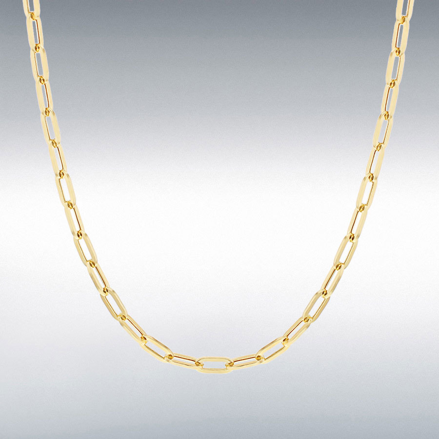 Paper link on sale gold chain