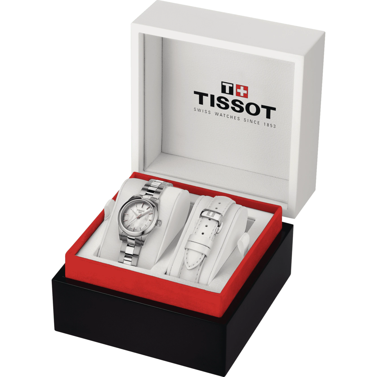 Tissot T-My Lady White Mother of Pearl Dial Stainless Steel Womens ...